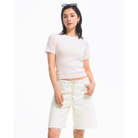 ABERCROMBIE & FITCH女装25夏季新款美式复古baggy风宽松五分裤牛仔短裤KI149-5122  标准版