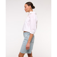 ABERCROMBIE & FITCH女装25夏季美式复古baggy风宽松五分裤牛仔短裤KI149-5122 浅蓝色 30 R(165/76A)标准版