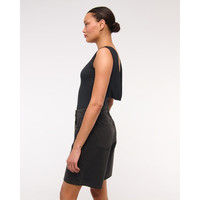 ABERCROMBIE & FITCH女装25夏季美式复古baggy风宽松五分裤牛仔短裤KI149-5122 黑色 32 R (165/86A)标准版