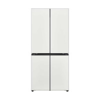 LG F554GTWB7B 智能变频 507L 十字四门可嵌入式冰箱 凝脂白