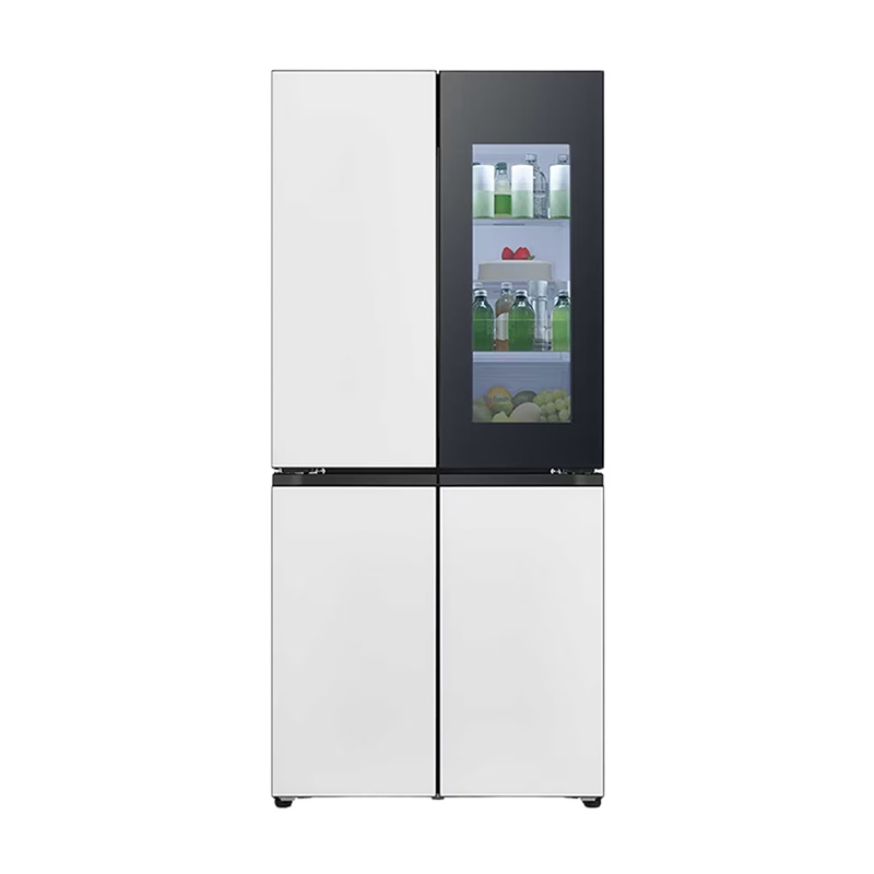 LG F554GTWB7B 全景透视窗十字四门冰箱 507L 凝脂白