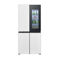 LG F554GTWB7B 全景透视窗十字四门冰箱 507L 凝脂白