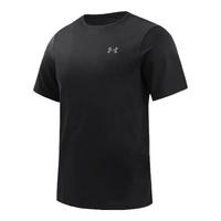 安德玛宽松短袖t恤男半袖户外运动圆领休闲外穿男运动上衣 漫暮黑