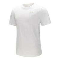 安德玛宽松短袖t恤男半袖户外运动圆领休闲外穿男运动上衣 米白色 S