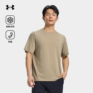 安德玛 宽松圆领 粘土灰 XL 运动T恤
