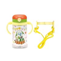 skater儿童吸管杯便携防漏水杯学饮杯 小狗370ml 背带双耳吸管杯-小狗370ml