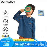 OUTnABOUT 出门走走 春夏新款儿童吸湿速干长袖男女童运动休闲防晒亲子T恤