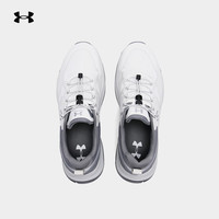 安德玛户外防滑减震越野跑鞋男通勤徒步登山透气耐磨跑步运动鞋 浅灰白 43