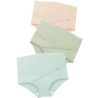 YeeHoO英氏3条装A类棉底裆高腰内裤排汗透气抑菌内裤怀孕中期晚期175 175  XXL  体重125-140斤