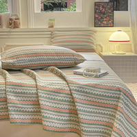 纯棉老粗布亚麻床单春夏宿舍被单人枕套三件套