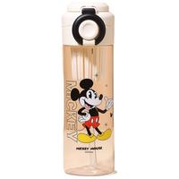 迪士尼(Disney)儿童吸管水壶大容量夏季水杯小防摔塑料杯10644-2 米奇600ml塑料杯