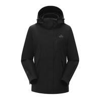 伯希和山野经典2.0户外冲锋衣男女款三合一徒步登山服 曜石黑 -男 M