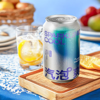 京东京造 苏打水气泡水饮料330ml*24罐0糖0脂0卡