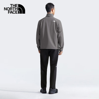  THE NORTH FACE/北面 防风防泼水 男士软壳外套  灰色/OUZ S