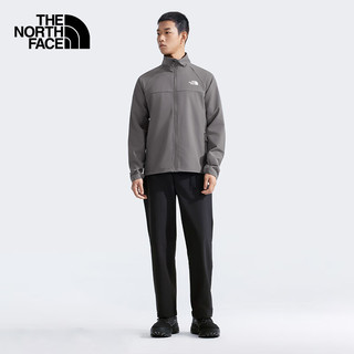  THE NORTH FACE/北面 防风防泼水 男士软壳外套  灰色/OUZ S