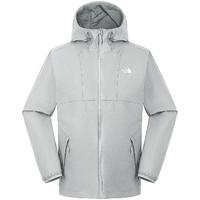 The North Face北面防晒衣男户外防风夹克8EZY 灰色/A0M L