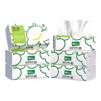 雨森(YUSEN)森韵净柔抽纸抽取式纸巾面巾纸320张/包4层餐巾纸木浆纸加大尺寸 4层 320张*6包 【180*146】