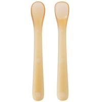 婧麒 宝宝硅胶勺婴儿勺子新生儿吃饭辅食餐具果泥超软 2只装 Jyp71492