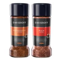 DAVIDOFF 黑咖啡 意式浓缩速溶纯苦咖啡粉 Rich香浓100g