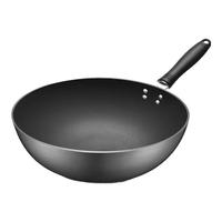 苏泊尔（SUPOR）凹面电磁炉铁锅不生锈防粘锅炒菜锅铁锅无涂层燃气家用炒锅 锅+锅盖【凹面电磁可用】 34cm 锅+锅盖【燃气/凹面电磁炉】 34cm