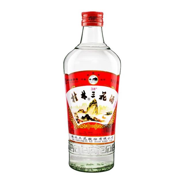 桂林三花 38%vol 米香型白酒 480ml 单瓶装