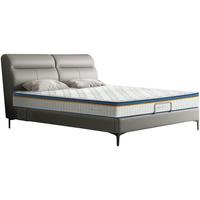 Sleemon 喜临门 夜曲Dream+蝶梦 真皮软床+3D椰棕床垫 银鼠灰 180*200cm