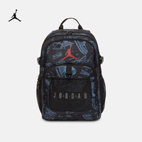 NIKE 耐克 乔丹儿童收纳双肩包秋季新款男女童书包官方JORDAN IQ5331 010黑/健身红 均码