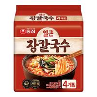NONGSHIM农心韩国辛拉面方便面泡面汤面袋面速食韩式多口味 韩式刀削面4连包