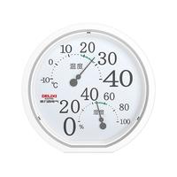 德力西（DELIXI）家用大圆盘温湿度计室内办公家用温度计台式挂式大棚温湿度表 纯白屏/无需电池