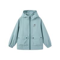 asics亚瑟士童装特氟龙三防面料儿童宽松梭织便服25年春季 浅绿白405  140