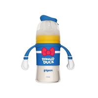 Pigeon贝亲奶瓶 奶瓶新生儿 婴儿奶瓶 宽口径PPSU彩绘奶瓶 迪士尼联名款 唐老鸭 240ml 3-6月 自带M奶嘴