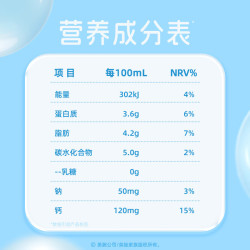 认养一头牛 [奈娃家族] 零乳糖牛奶125ml*12盒 0乳糖 营养辅食婴童乳饮  125mL*12盒*1箱部分5月产