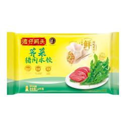 湾仔码头 荠菜猪肉水饺1800g90只 早餐夜宵 生鲜速食 速冻饺子面点半成品
