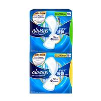 whisper 护舒宝 未来感·极护液体敏感肌系列 卫生巾套装 (日用24cm*18片+量多日用27cm*10片)