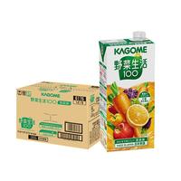 可果美果蔬汁混合果汁蔬菜饮料野菜生活100橙汁家庭装1L*1盒 1L单瓶尝鲜】鲜橙味1L/盒