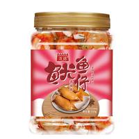 万达鱿鱼仔500g/罐 即食墨鱼仔休闲零食海鲜小吃海味鱿鱼干香辣鱿鱼仔 香辣味 500g 鱿鱼仔