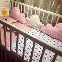 茵秀丽 Insular 北欧婴儿儿童宝宝床品三件套全棉被套宝宝防撞套件防摔床围 婴儿三件套(床单+被套+枕套) 婴儿床通用