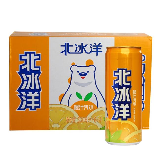 北冰洋 橙汁汽水 330ml*6罐