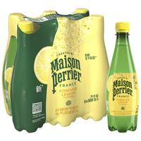 巴黎水 法国进口天然矿泉水 果味气泡水 柠檬味500ml*6瓶-效期26年2月