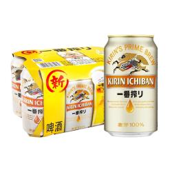 麒麟 一番榨黄啤 330ml*6罐