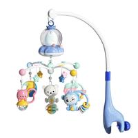 欣格 xinge婴儿床铃摇铃蓝牙遥控充电版音乐旋转床头铃床挂0-1岁宝宝安抚摇铃牙胶玩具男女孩周岁新年蓝 【蓝牙款】充电遥控款床铃蓝色