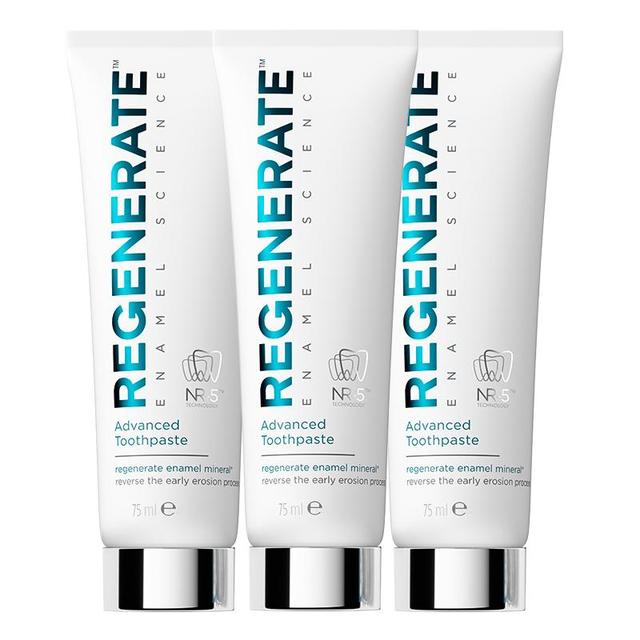 REGENERATE 牙膏75ml*3修护牙釉质护龈清新法国进口修复