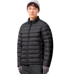 伯希和 羽绒服男女24秋冬户外轻薄800蓬鹅绒防风保暖立领外套 男款|曜石黑 L