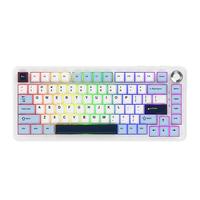AJAZZ/黑爵 三模客制化 机械键盘 TTC金红轴V4 冰河蓝 RGB