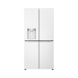 LG 506升十字四门自动制冰机冰箱风冷无霜智能电脑控温节能净味保鲜变温变频压缩机超薄F544MEH62D精华白