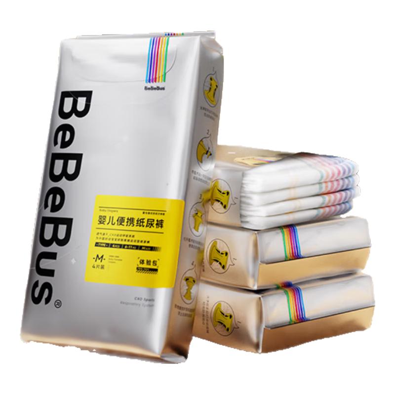 BeBeBus 金标纸尿裤 M码 4片装