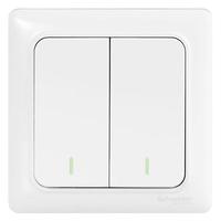 Schneider Electric 施耐德电气 Brillyn睿意系列 A3E32_1A 二开单控开关 白色