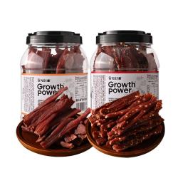 光合力量 风干鸡肉干500g鸡胸肉条干减低解馋脂零食休闲耐吃零食品 香辣味 风干鸡肉干500g/罐