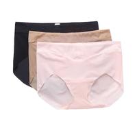 Aimer 爱慕 KIKI系列 女士三角内裤套装 AM221371 3条装(黑+肤+粉) XL