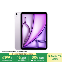 苹果 Apple iPad Air 7 M3版 11英寸 平板电脑 蜂窝网络机型 256GB 紫色 MCGL4CH/A